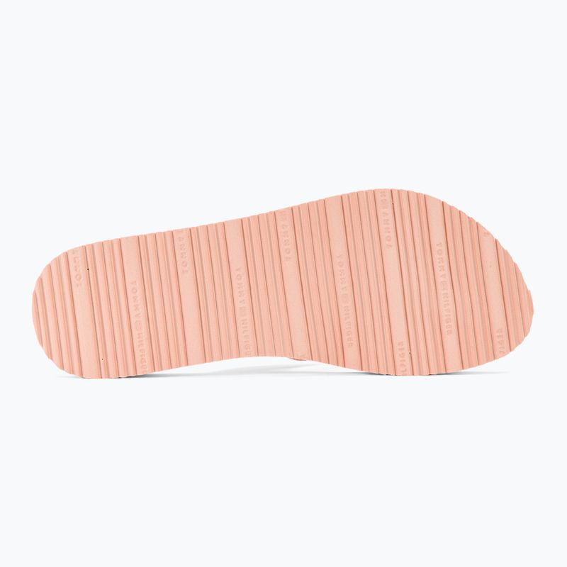 Tommy Hilfiger női Webbing Pool Slide 0LA ecru/whimsical pink flip-flopok 5