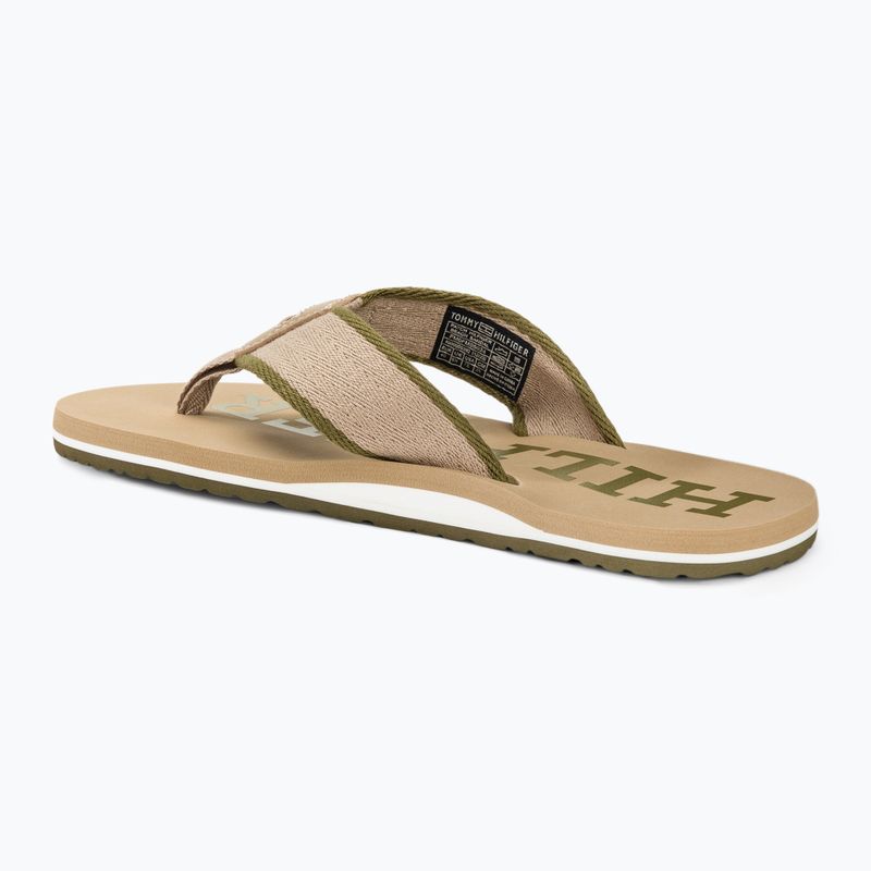 Férfi flop-flop papucs Tommy Hilfiger Patch Beach Sandal beige 3
