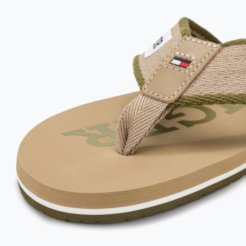 Férfi flop-flop papucs Tommy Hilfiger Patch Beach Sandal beige 7