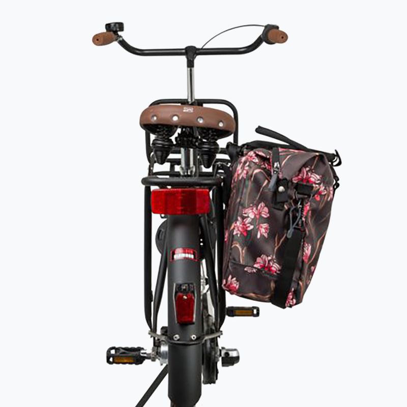 FastRider Nyla Shopper egyszemélyes kerékpáros táska Trend Click'nGo 20 l kerékpáros táska virágzás 10