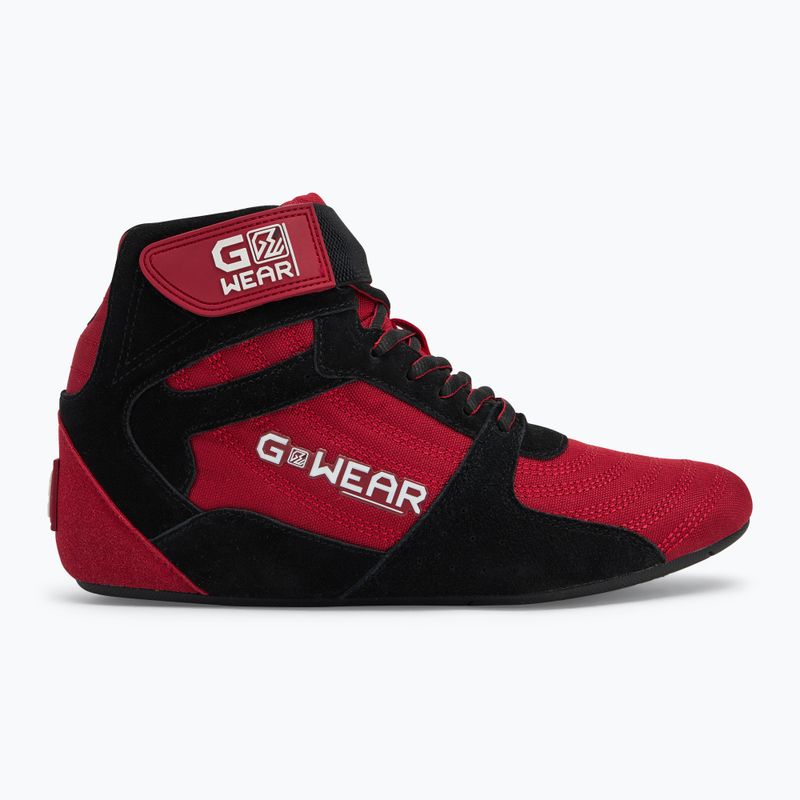 Férfi Gorilla Wear Pro High Tops piros/fekete edzőcipő 2