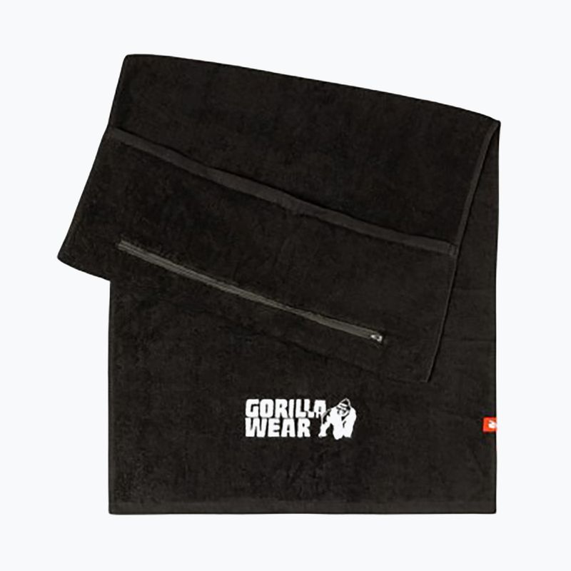 Törölköző Gorilla Wear Zip Pocket Gym black 2