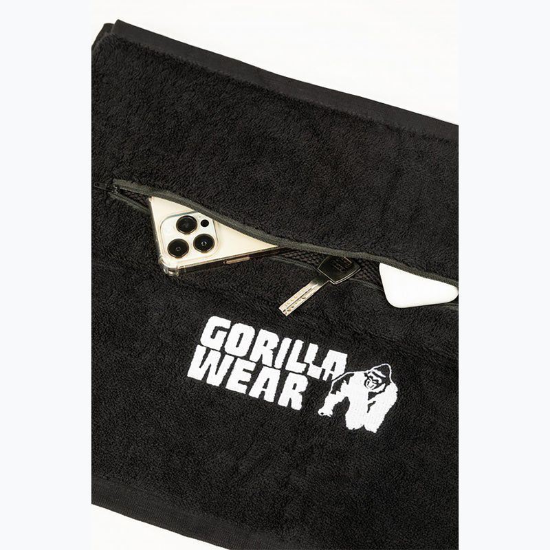 Törölköző Gorilla Wear Zip Pocket Gym black 5