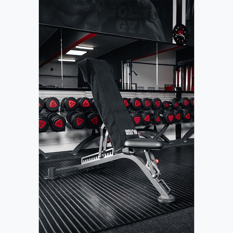 Törölköző Gorilla Wear Zip Pocket Gym black 7