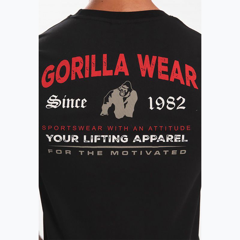 Férfi edzőpóló Gorilla Wear Warren fekete 5