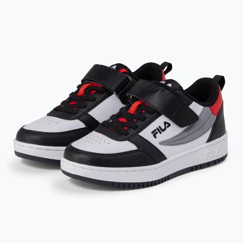 Gyerekcipő FILA Rega Nf Velcro white/black/fila red 2