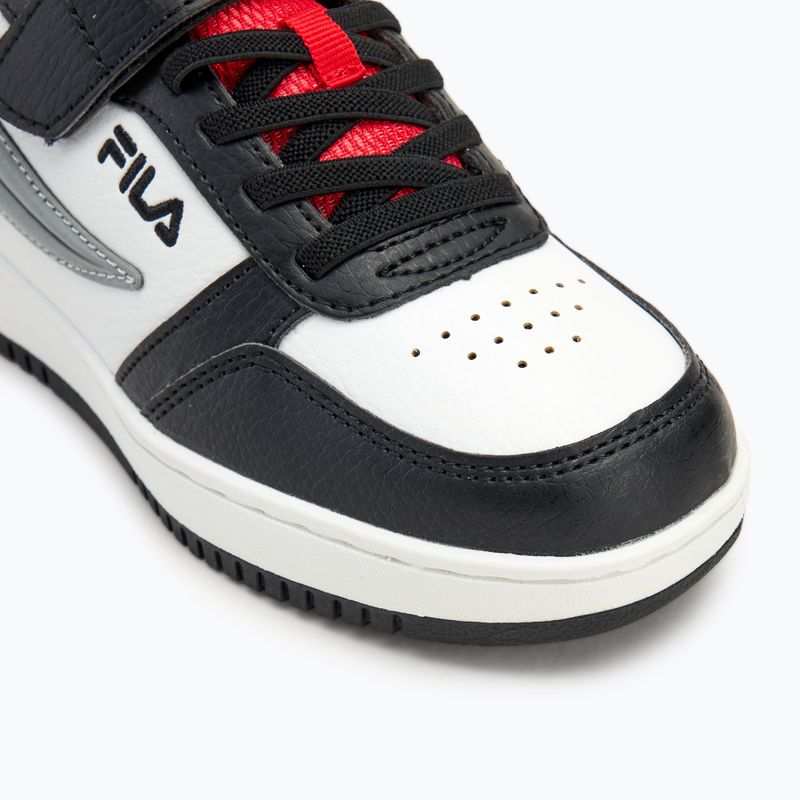 Gyerekcipő FILA Rega Nf Velcro white/black/fila red 7