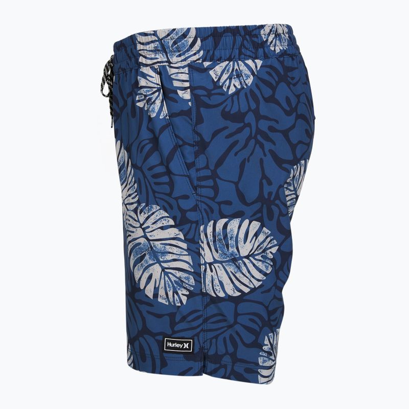 Férfi fürdőnadrág Hurley Dypsis Leaves Volley Swim Short Navy 3