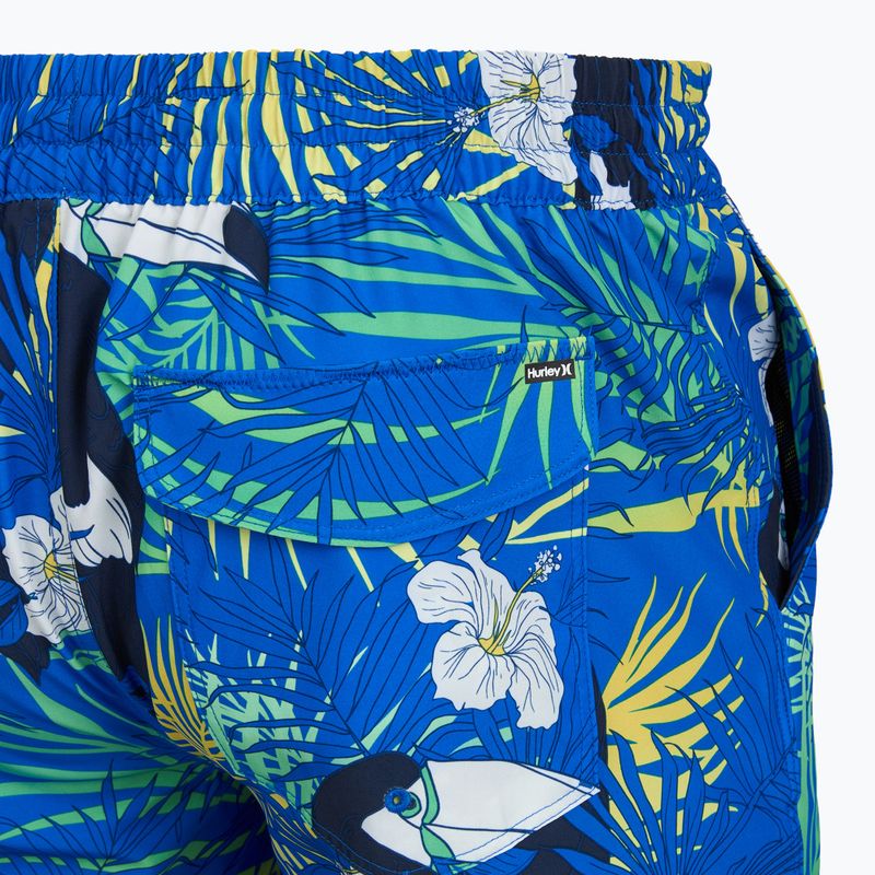 Férfi fürdőnadrág Hurley Cuba Volley Swim Short Blue 4