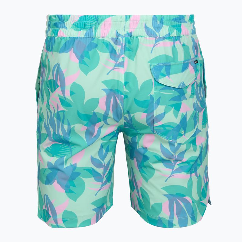 Férfi fürdőnadrág Hurley Aticama Volley Swim Short Blue/Aqua 2