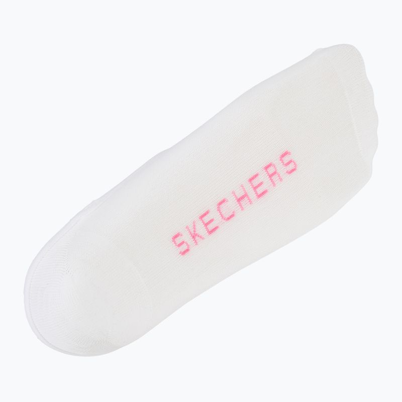 Női zoknik SKECHERS Non Terry No Show Liner 3 pár white/purple 7