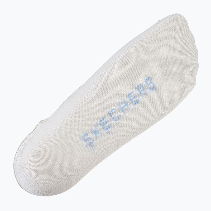 Női zoknik SKECHERS Non Terry No Show Liner 3 pár blue/green 7