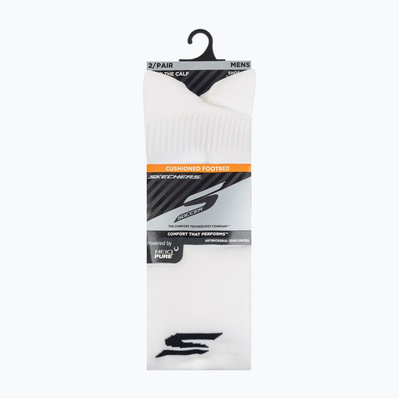 Férfi zoknik SKECHERS 1/2 Terry Over The Knee 2 pár white traditional 6
