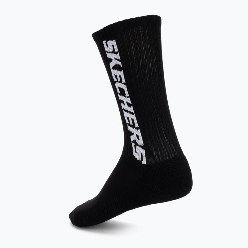 Zokni SKECHERS Terry Crew 1/2 3 pack black 2