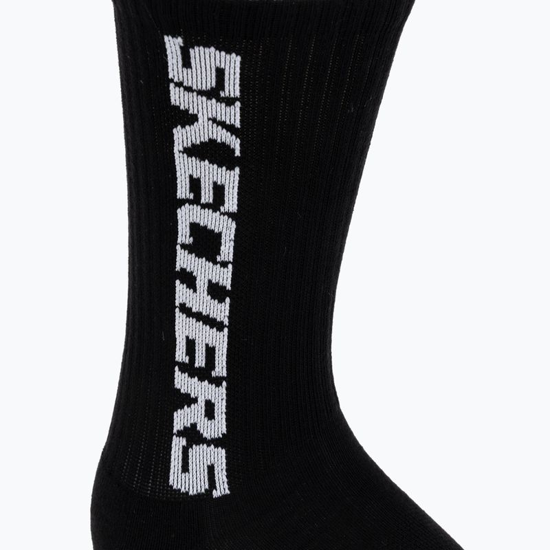 Zokni SKECHERS Terry Crew 1/2 3 pack black 3