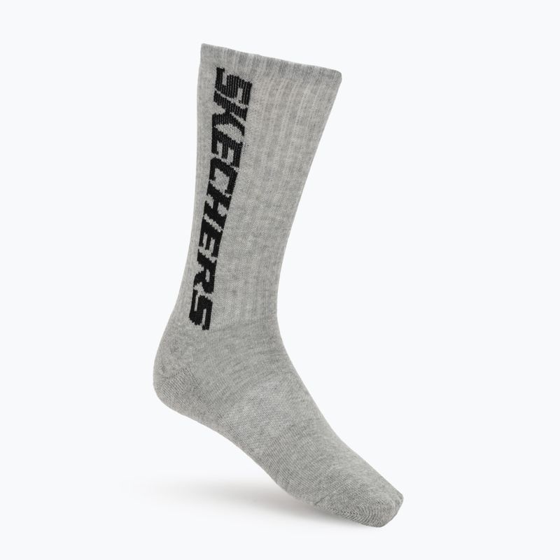 Zokni SKECHERS Terry Crew 1/2 3 pack grey/black 6