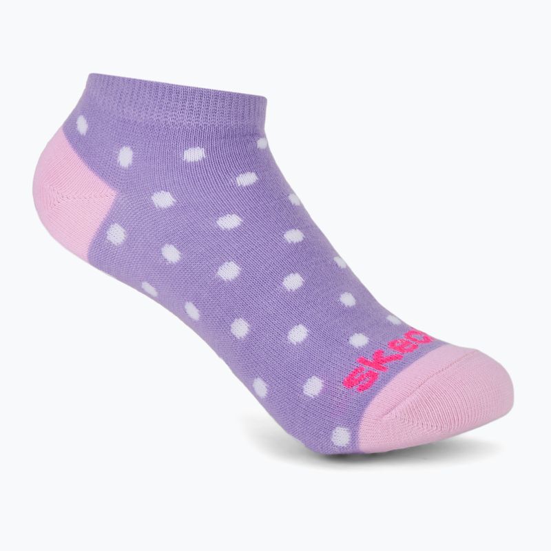 Gyerek zoknik SKECHERS Non Terry Low Cut 6 pár purple 3