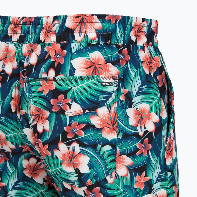 Férfi fürdőnadrág Hurley Cabana Floral Volley Swim Short Black 4