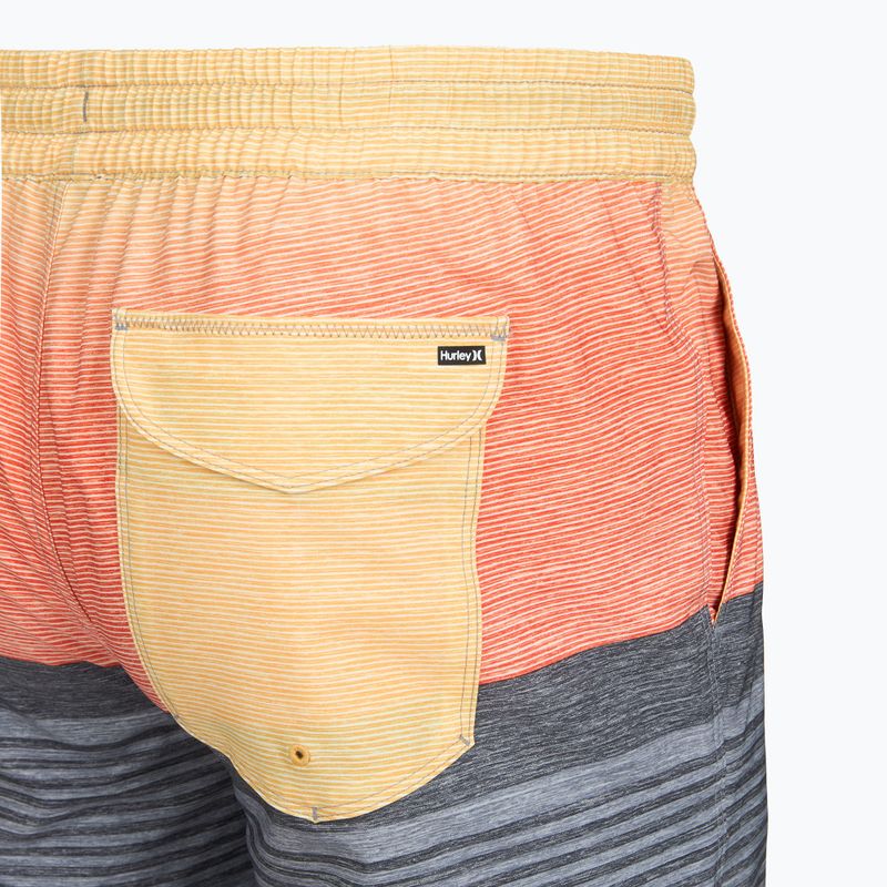 Férfi fürdőnadrág Hurley Epic Ombre Volley Swim Short Light Grey 4