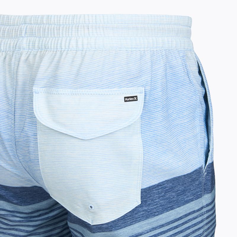 Férfi fürdőnadrág Hurley Epic Ombre Volley Swim Short blue/white 4