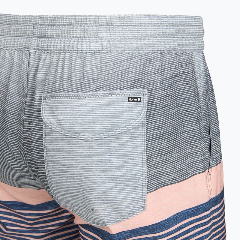 Férfi fürdőnadrág Hurley Epic Ombre Volley Swim Short Industrial Blue 4