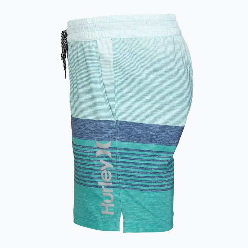 Férfi fürdőnadrág Hurley Epic Ombre Volley Swim Short Teal Tint 3