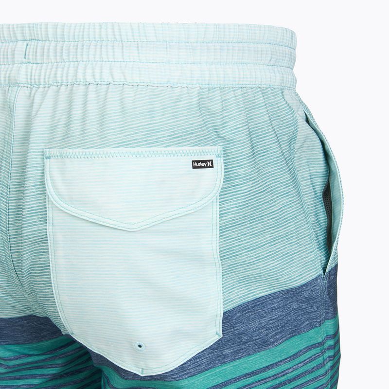 Férfi fürdőnadrág Hurley Epic Ombre Volley Swim Short Teal Tint 4