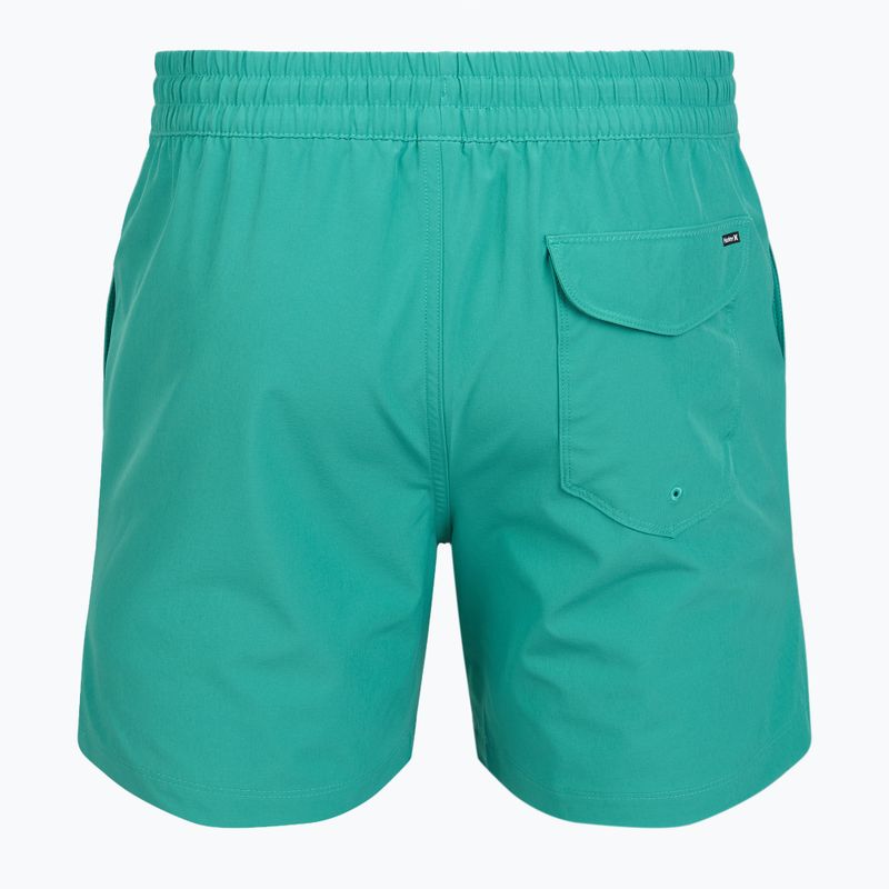 Férfi fürdőnadrág Hurley Crossover Volley Swim Short Teal Tint 2