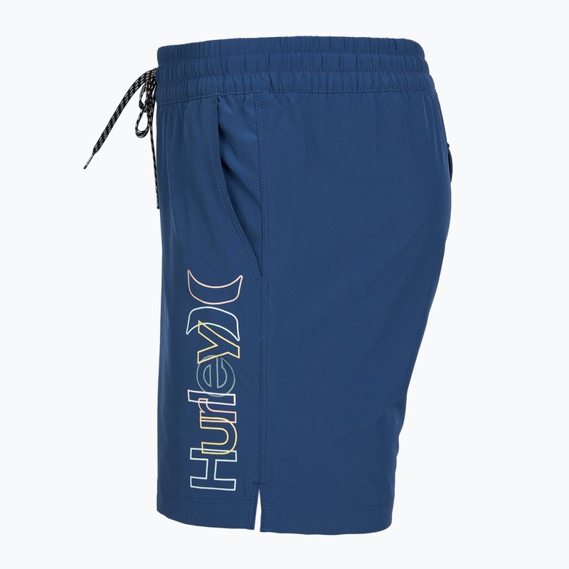 Férfi fürdőnadrág Hurley Crossover Volley Swim Short blue/black 3