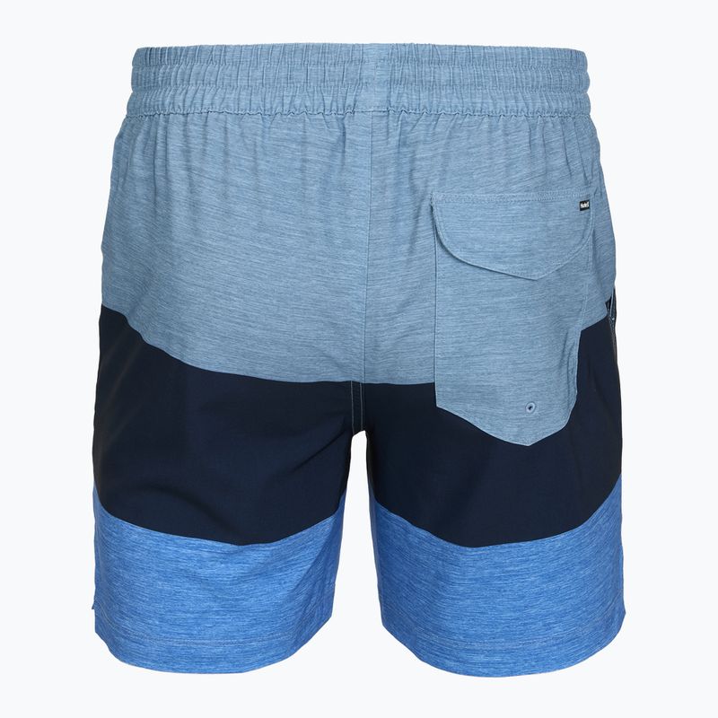 Férfi fürdőnadrág Hurley Color Blocked Volley Swim Short Baby Blue 2