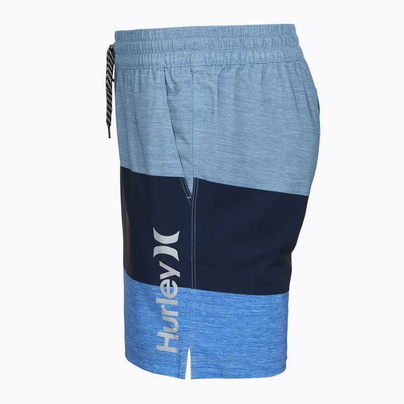 Férfi fürdőnadrág Hurley Color Blocked Volley Swim Short Baby Blue 3