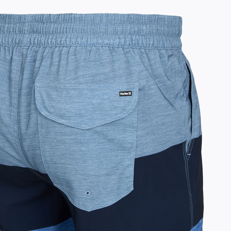 Férfi fürdőnadrág Hurley Color Blocked Volley Swim Short Baby Blue 4