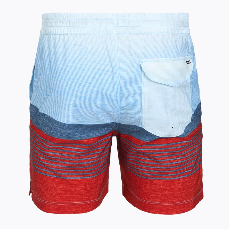 Férfi fürdőnadrág Hurley Epic Ombre Volley Swim Short Noise Aqua 2