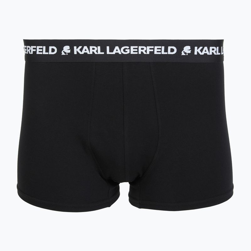 Férfi boxeralsók KARL LAGERFELD Logo Trunk 7 pár black 2