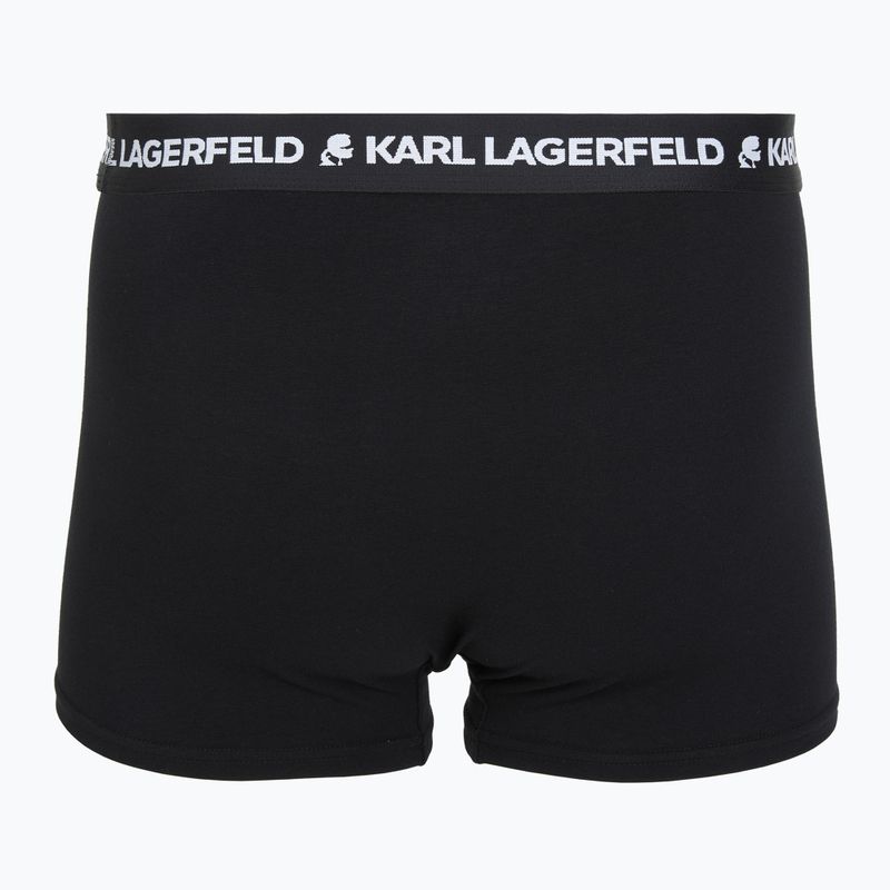 Férfi boxeralsók KARL LAGERFELD Logo Trunk 7 pár black 3