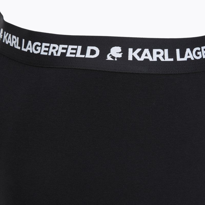 Férfi boxeralsók KARL LAGERFELD Logo Trunk 7 pár black 4