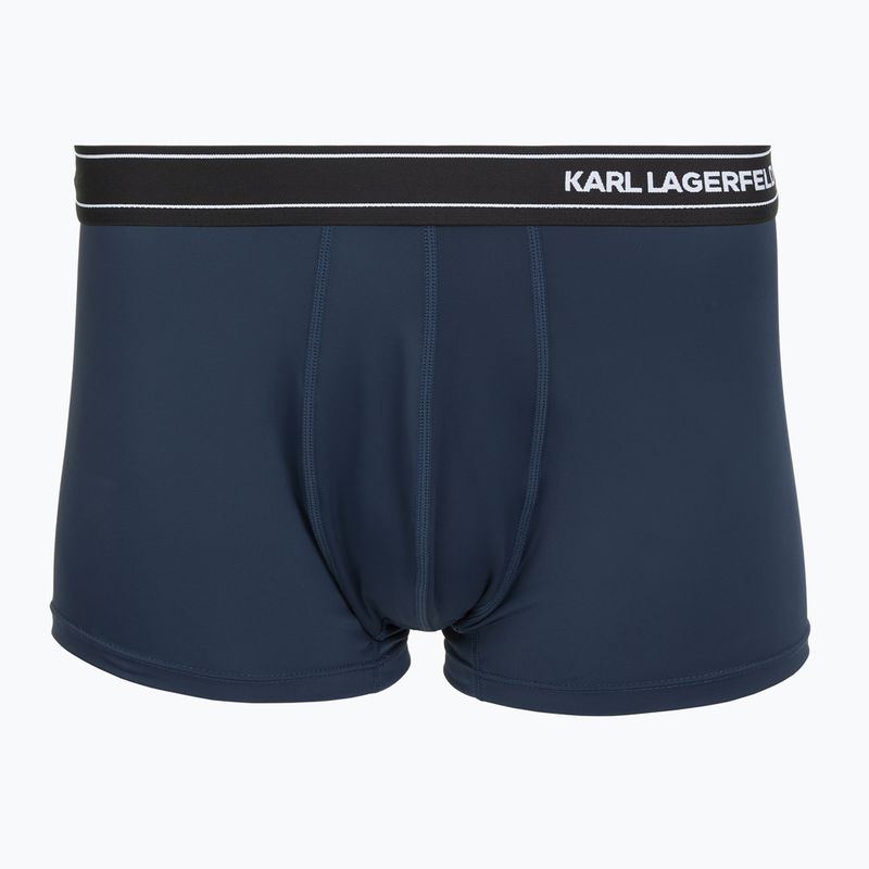 Férfi boxeralsó KARL LAGERFELD Stripe Logo Micro Trunk 3 pár mood indigo 2