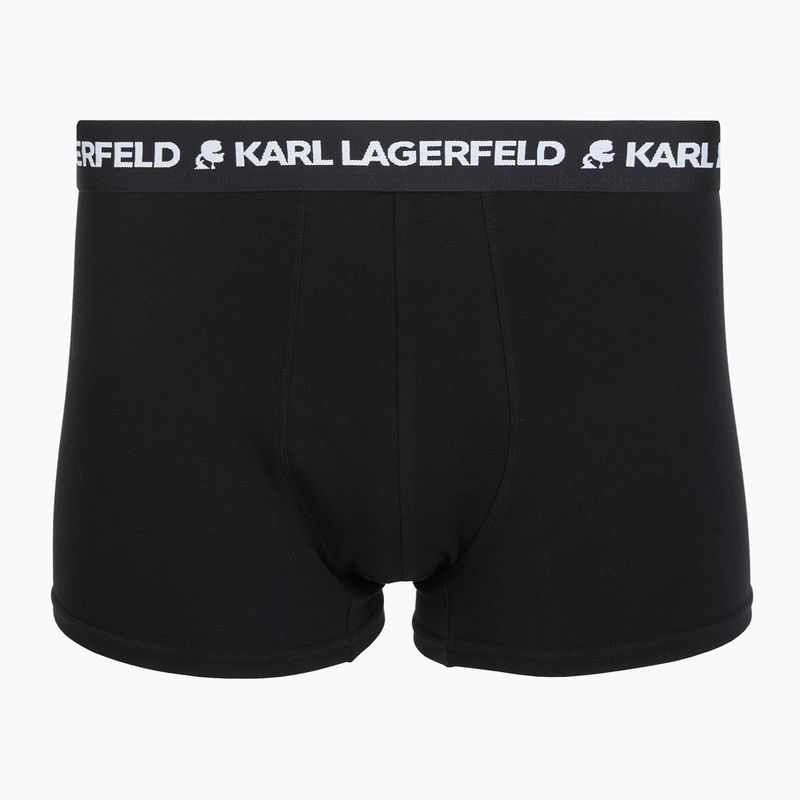 Férfi boxeralsók KARL LAGERFELD Logo Trunk 5 pár black 2