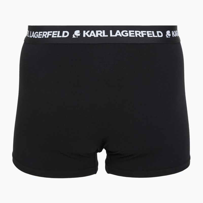 Férfi boxeralsók KARL LAGERFELD Logo Trunk 5 pár black 3