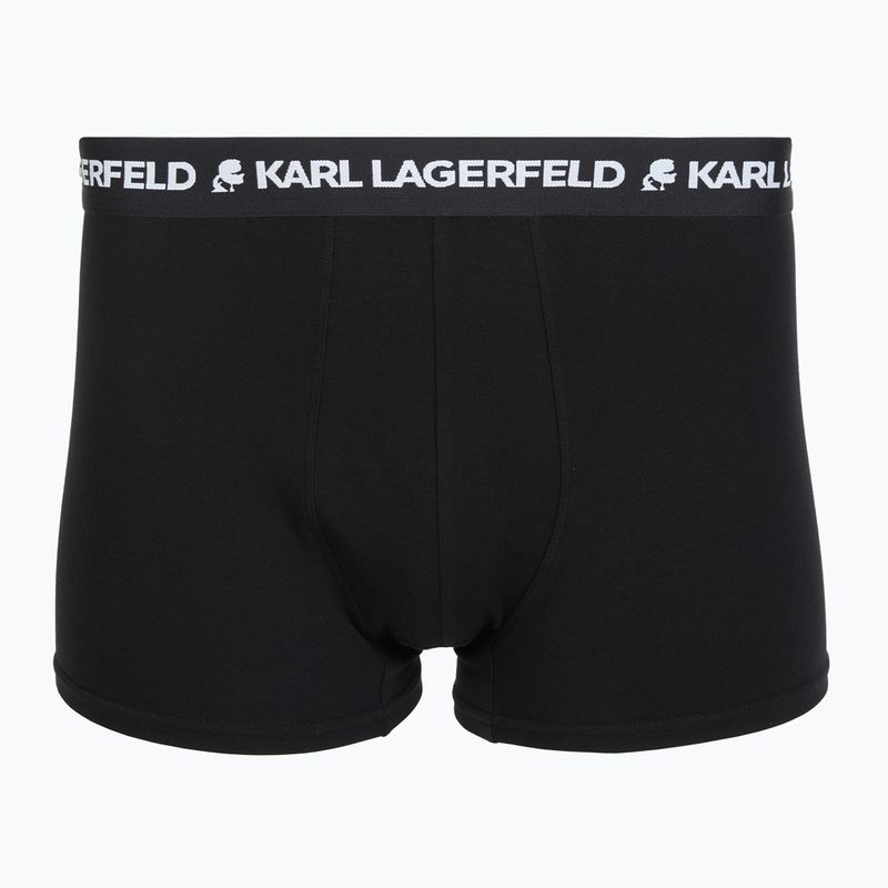 Férfi boxeralsók KARL LAGERFELD Logo Trunk 3 pár black 2