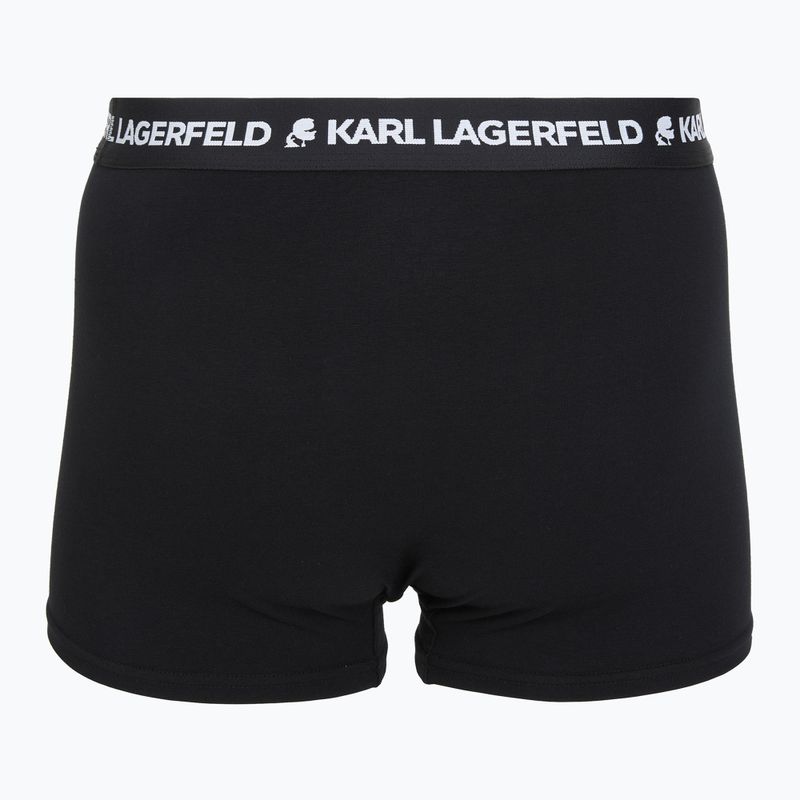 Férfi boxeralsók KARL LAGERFELD Logo Trunk 3 pár black 3