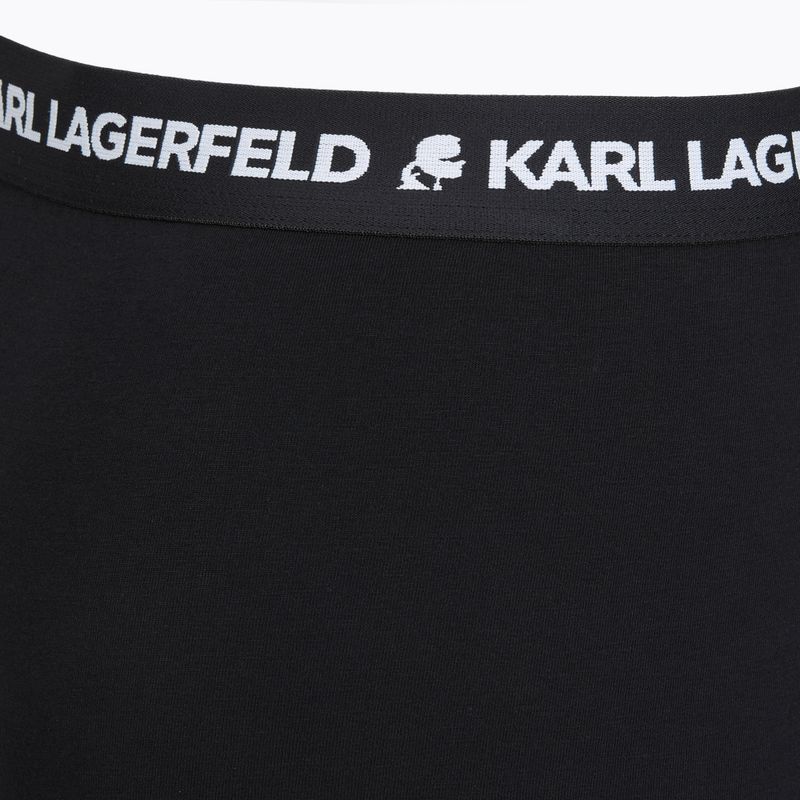 Férfi boxeralsók KARL LAGERFELD Logo Trunk 3 pár black 4