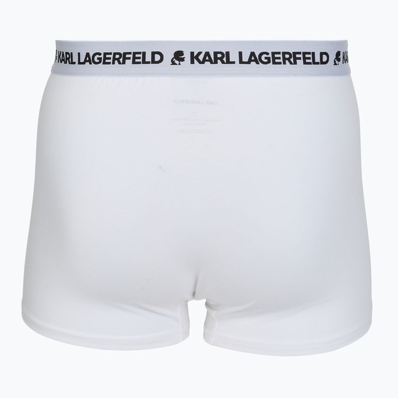 Férfi boxeralsók KARL LAGERFELD Logo Trunk 3 pár white 3