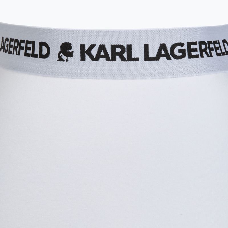 Férfi boxeralsók KARL LAGERFELD Logo Trunk 3 pár white 4