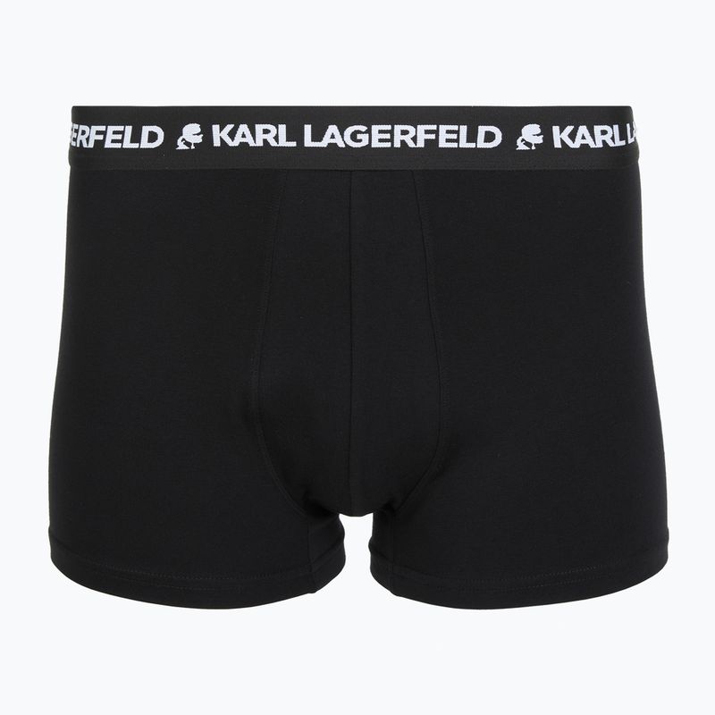 Férfi boxeralsó KARL LAGERFELD Logo Trunk 3 pár black/white/navy 4