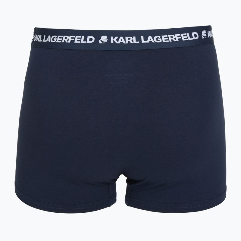 Férfi boxeralsó KARL LAGERFELD Logo Trunk 3 pár navy 3