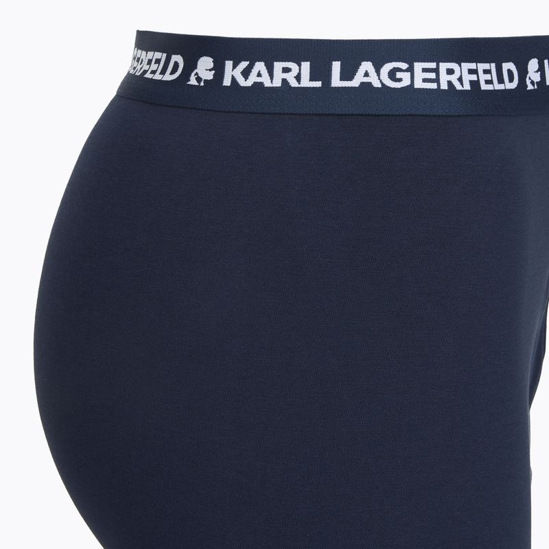 Férfi boxeralsó KARL LAGERFELD Logo Trunk 3 pár navy 4