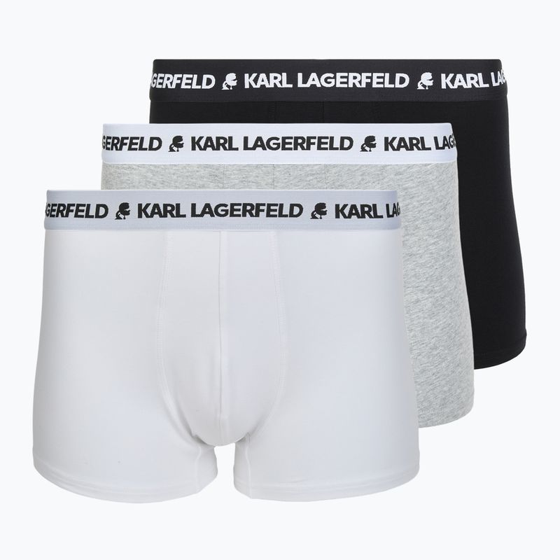 Férfi boxeralsó KARL LAGERFELD Logo Trunk 3 pár multicolor