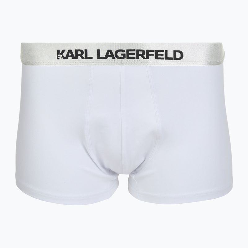 Férfi boxeralsó KARL LAGERFELD Elastic Trunk 3 pár black/white/grey 2