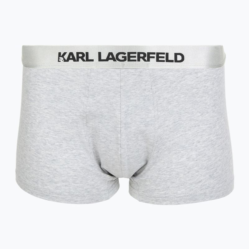 Férfi boxeralsó KARL LAGERFELD Elastic Trunk 3 pár black/white/grey 3